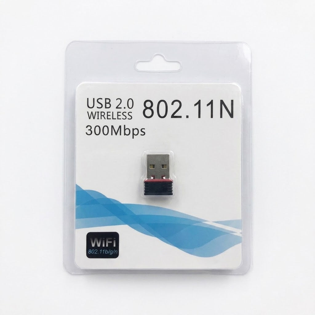 USB 2.0 WIRELESS WIFI ADAPTER – 300MBPS | 802.11N | DUAL BAND | FOR DESKTOP & LAPTOP PC