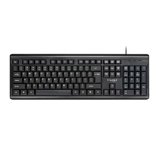 T-WOLF T15 BUSINESS WIRED KEYBOARD | USB OFFICE KEYBOARD | FULL-SIZE KEYBOARD | SOUTH AFRICA