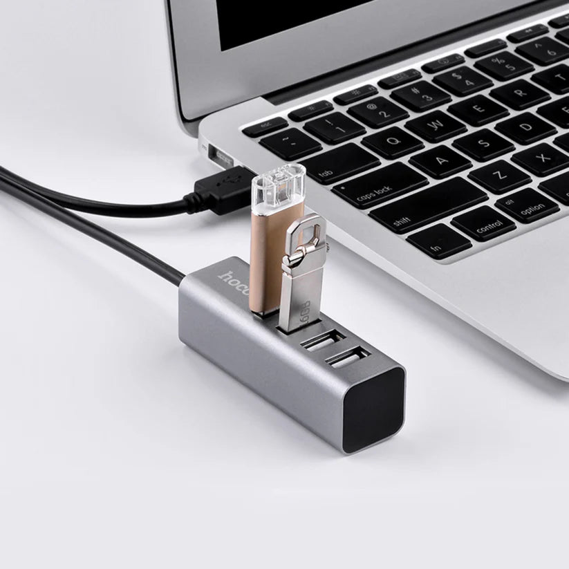 Hoco HB1 USB Hub – 4-Port USB 2.0 | Data Sync & Charging