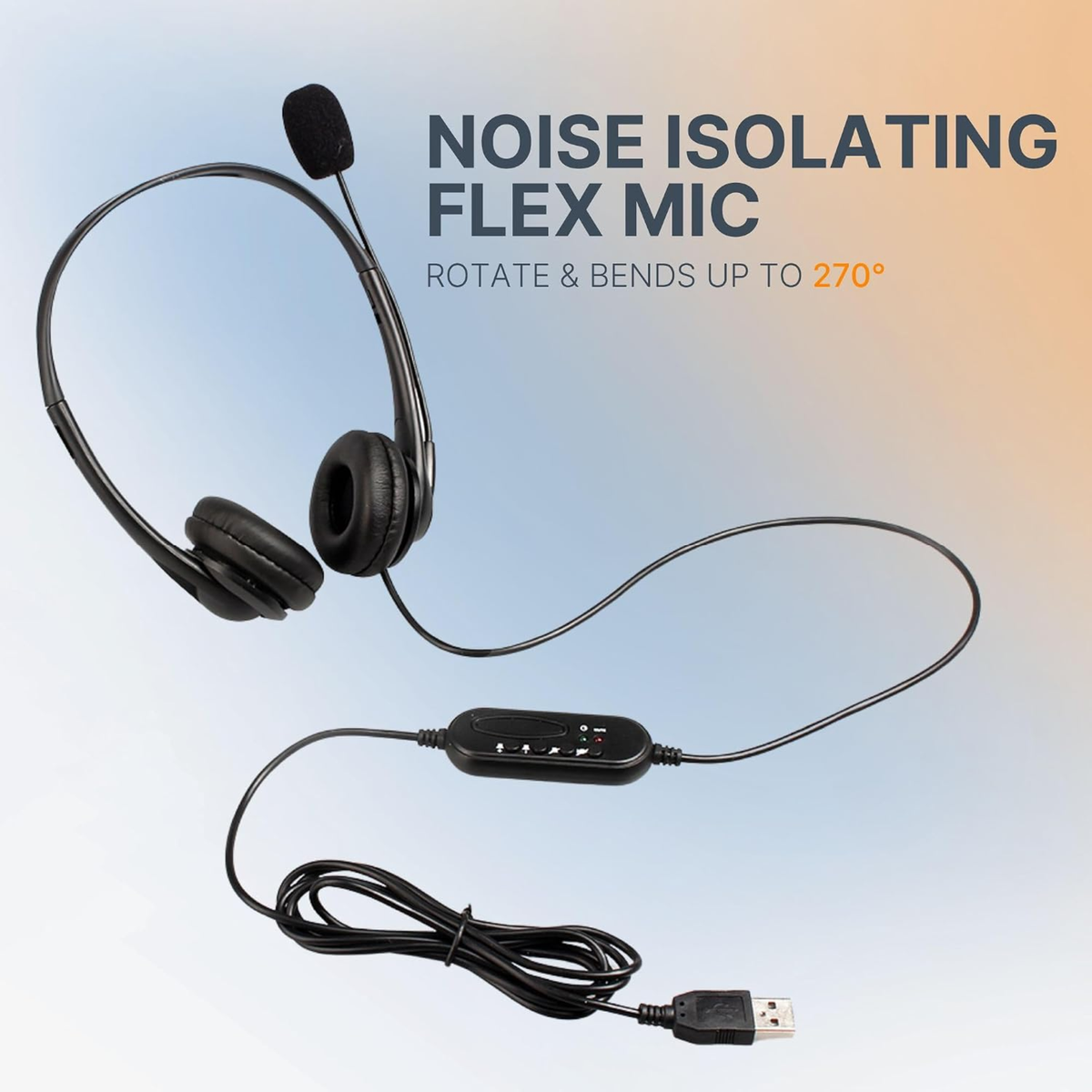ASTRUM HS750 – USB STEREO HEADSET WITH NOISE-ISOLATING MIC | 195CM CABLE | PC & LAPTOP | SOUTH AFRICA