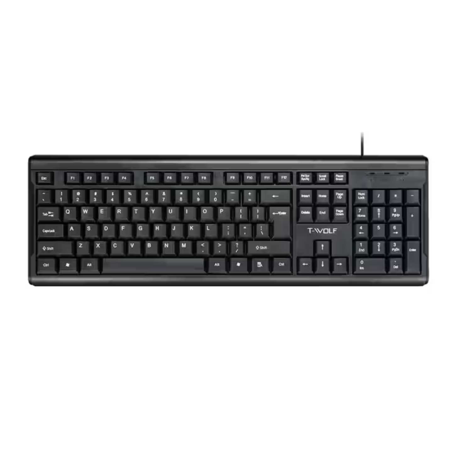 T-WOLF T15 BUSINESS WIRED KEYBOARD | USB OFFICE KEYBOARD | FULL-SIZE KEYBOARD | SOUTH AFRICA
