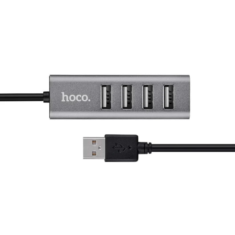 Hoco HB1 USB Hub – 4-Port USB 2.0 | Data Sync & Charging
